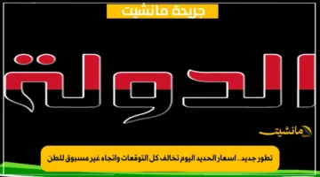 تطور جديد.. أسعار الحديد اليوم تخالف كل التوقعات واتجاه غير مسبوق للطن